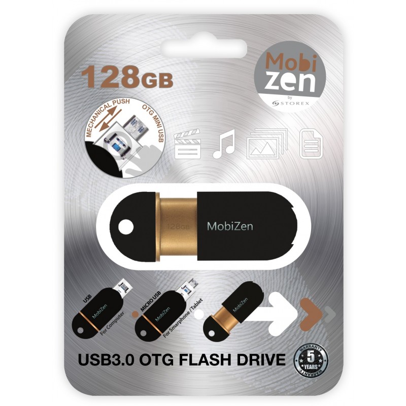 Clé USB 3.0 pour téléphone-tablette, OTG 3 en 1 avec Touch ID, clé de  mémoire cryptée de sauvegarde avec micro USB(128 Go)[746] - Cdiscount  Informatique
